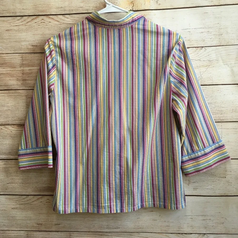 SLEEP SENSE RAINBOW STRIPED PAJAMA SET‎
